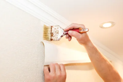 Pose de papier peint à Aigleville — revêtements muraux et toiles de verre